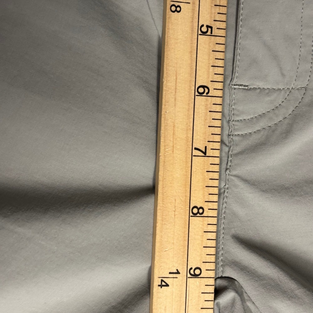 Coolibar Capri Pants 12 Gray Women Hiking Sun Protection UPF 50+ Cargo Stretch - Picture 7 of 11